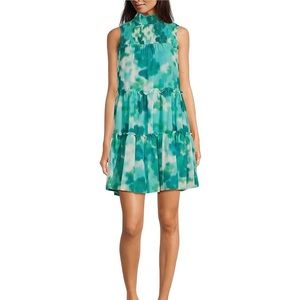 NWT, Aqua & White Taylor Dress, size m